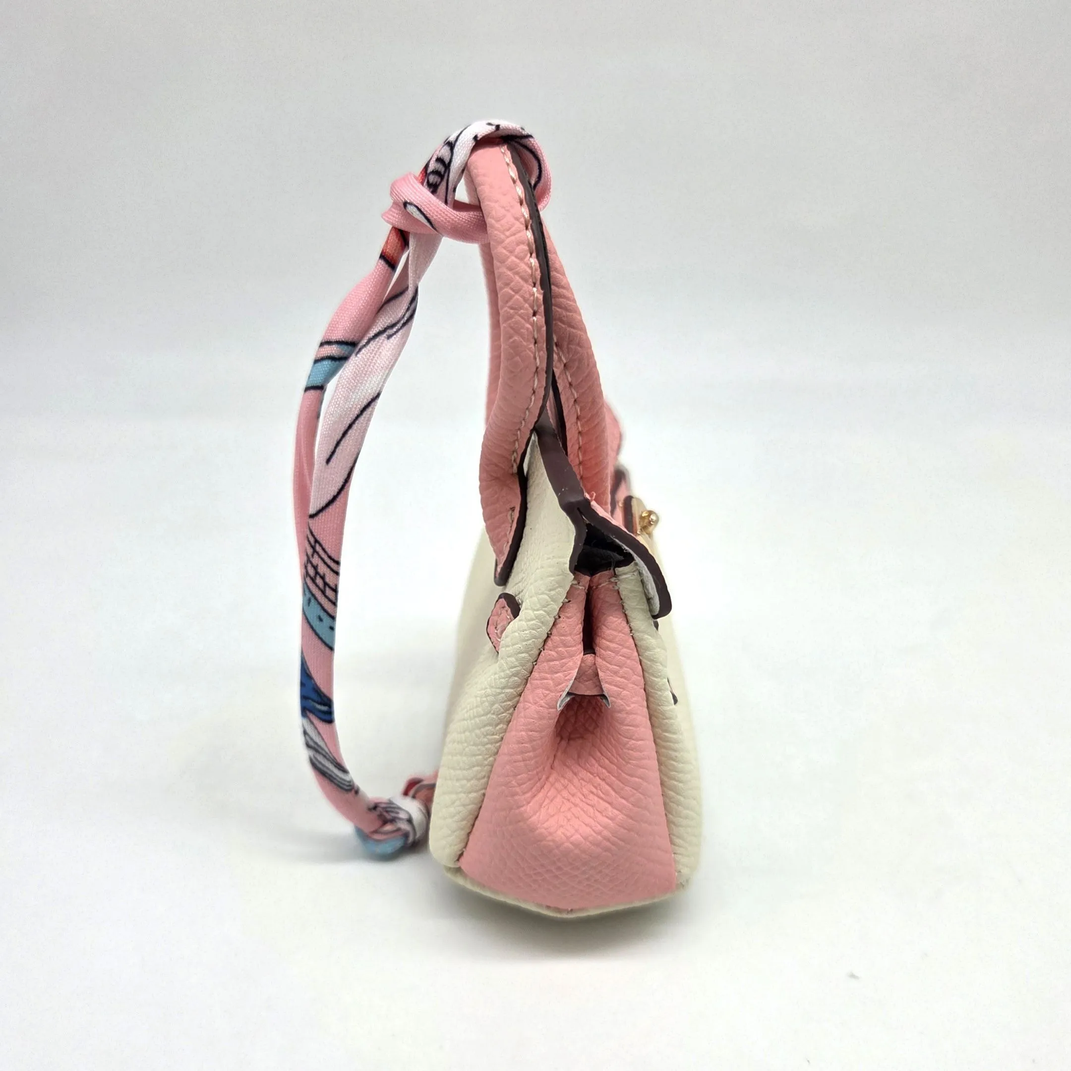 Сумка 7*7,5*3см цв.кремовый/розовый (11) С-156 для кукол | 4