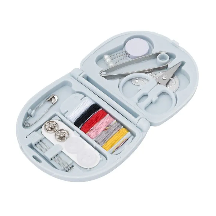 Набор для шитья швейный дорожный 6,5*6,5*1,6см цв.белый 7748599 для кукол