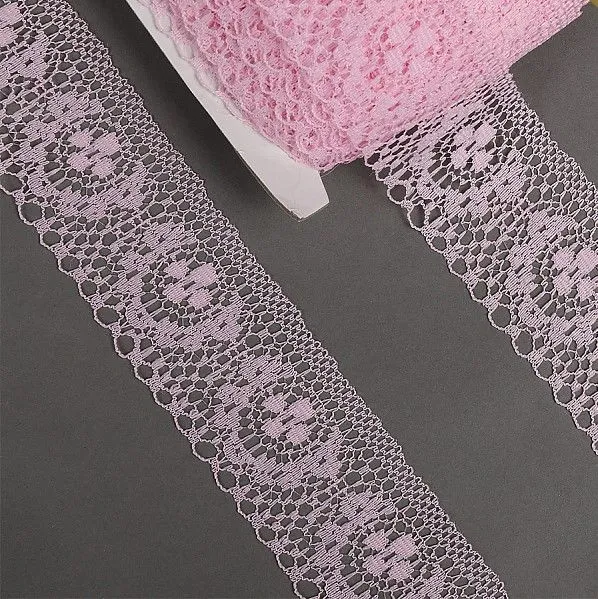 Кружево TBY 1660 шир.40мм цв.09 св.розовый для кукол