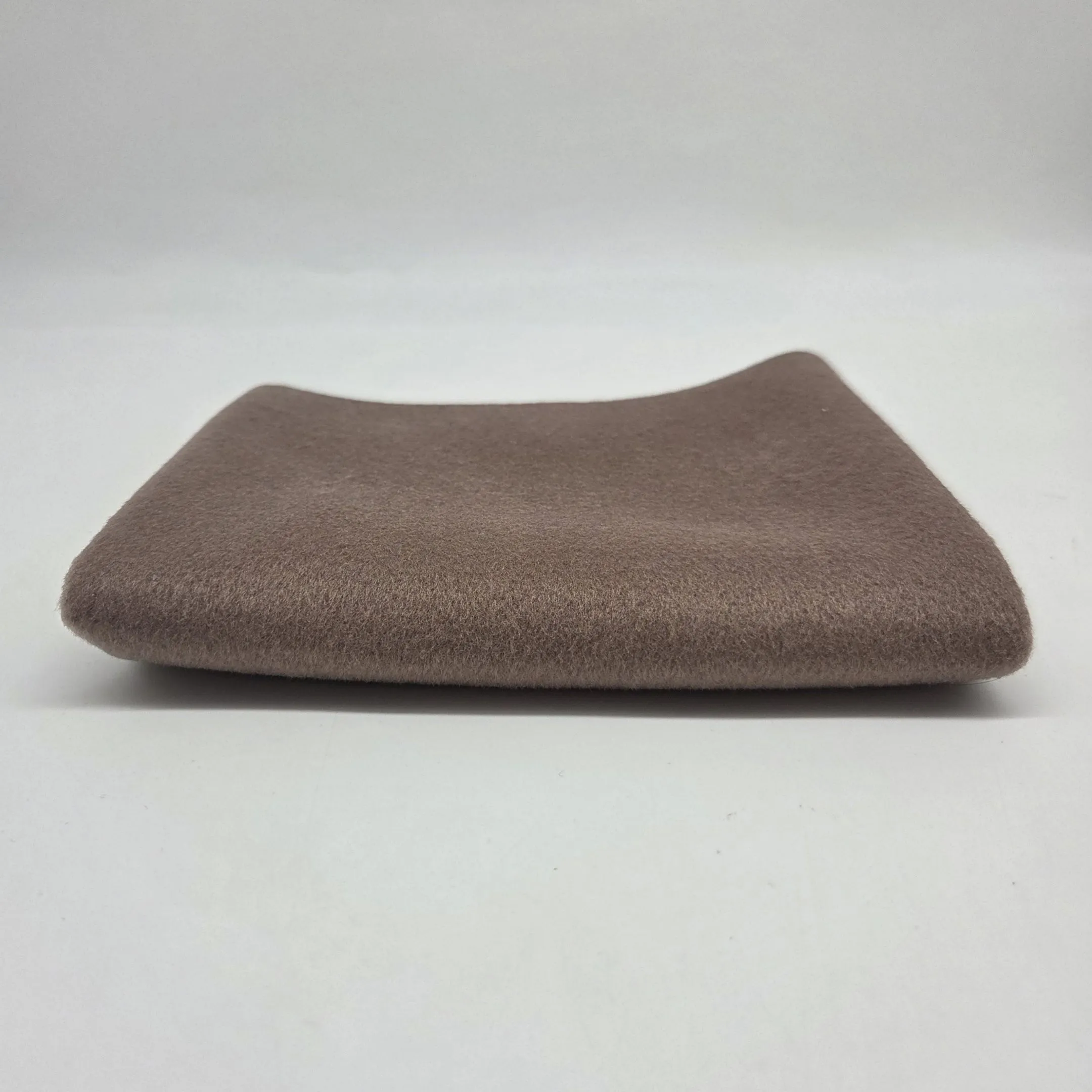 Пальтовая ткань на трикотаже шерсть 50*25см цв.молочный шоколад 27784 для кукол | 2