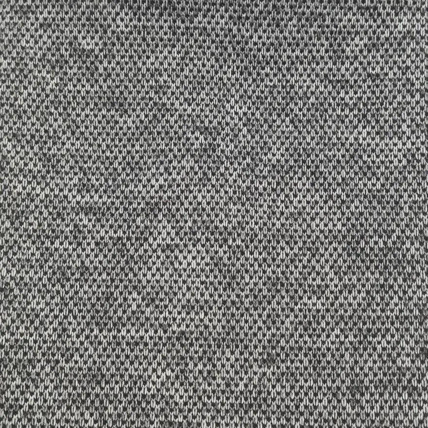 Трикотаж Футер двусторонний цв.чёрно-серый 70*48см 27999 для кукол | 1