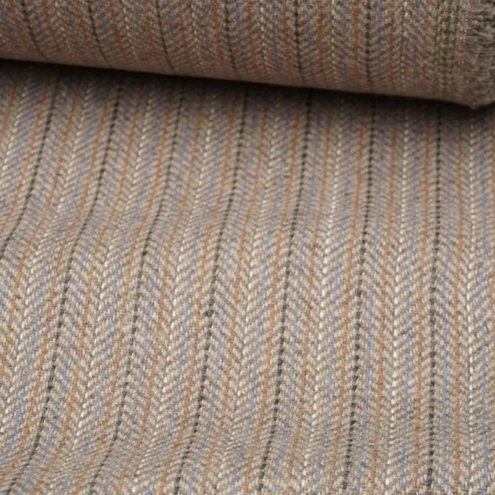 Ткань Шерсть пальтово-костюмная Твид 150*30см цв.бежевый "ОСЕННИЙ ТУМАН. Школа "Ветер в гривах" Т.Коннэ" 27986 для кукол