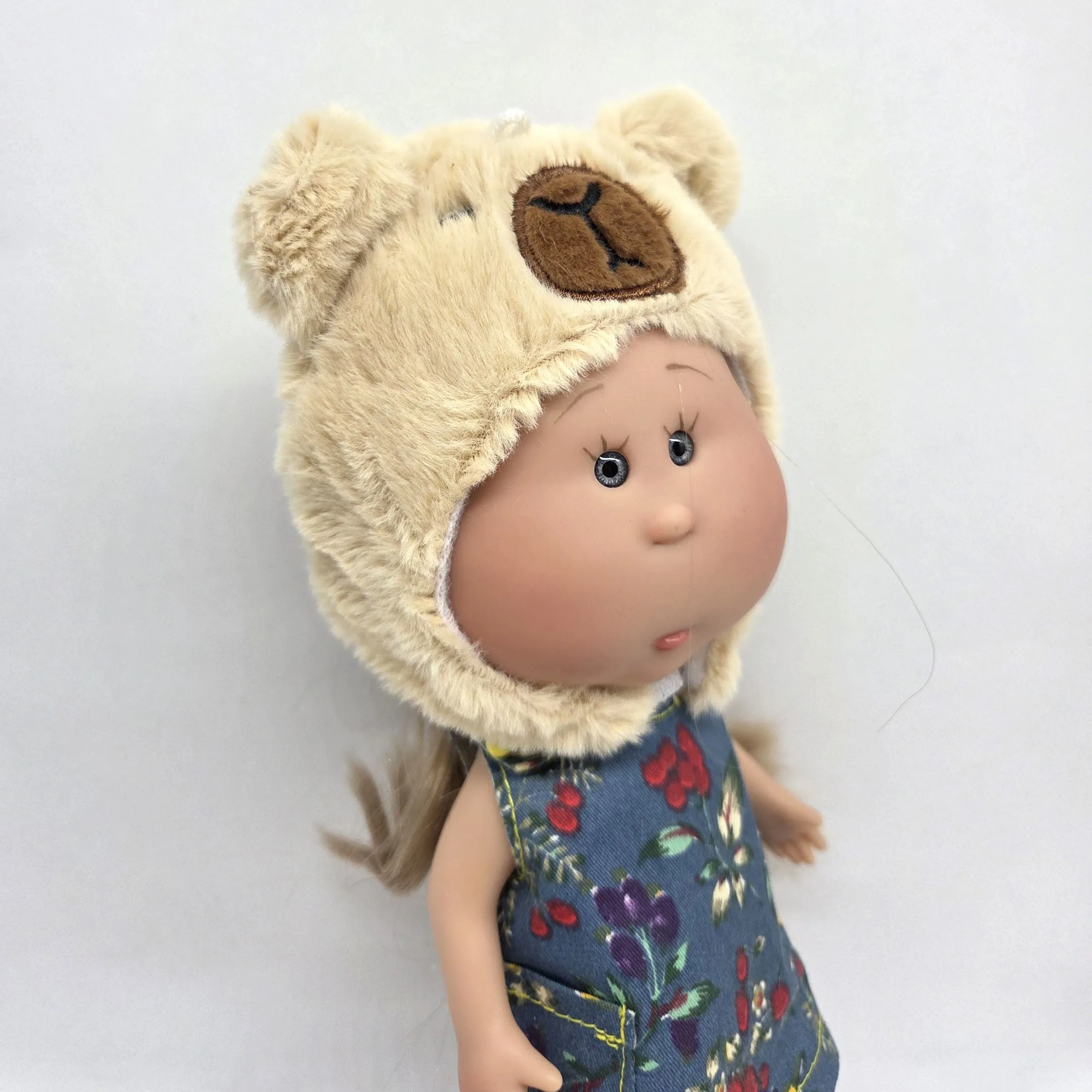 Шапочка плюшевая для кукол Капибара обхват 23см 278-02 для кукол | 2