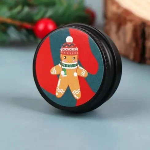 Миниатюрная жестяная подарочная баночка для кукол 3,5*1,7см цв.чёрный 27915 для кукол