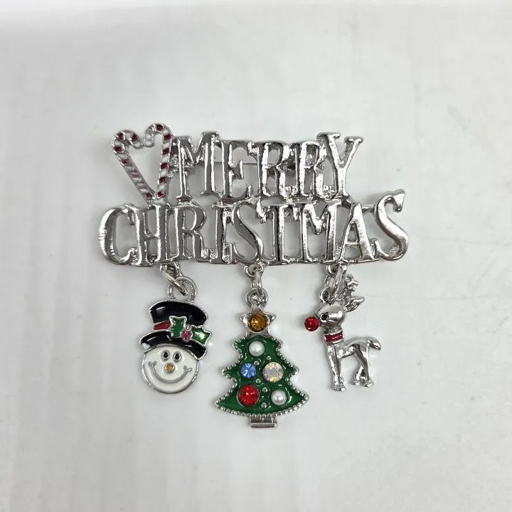 Брошь Merry Christmas 5*5см 27857 для кукол