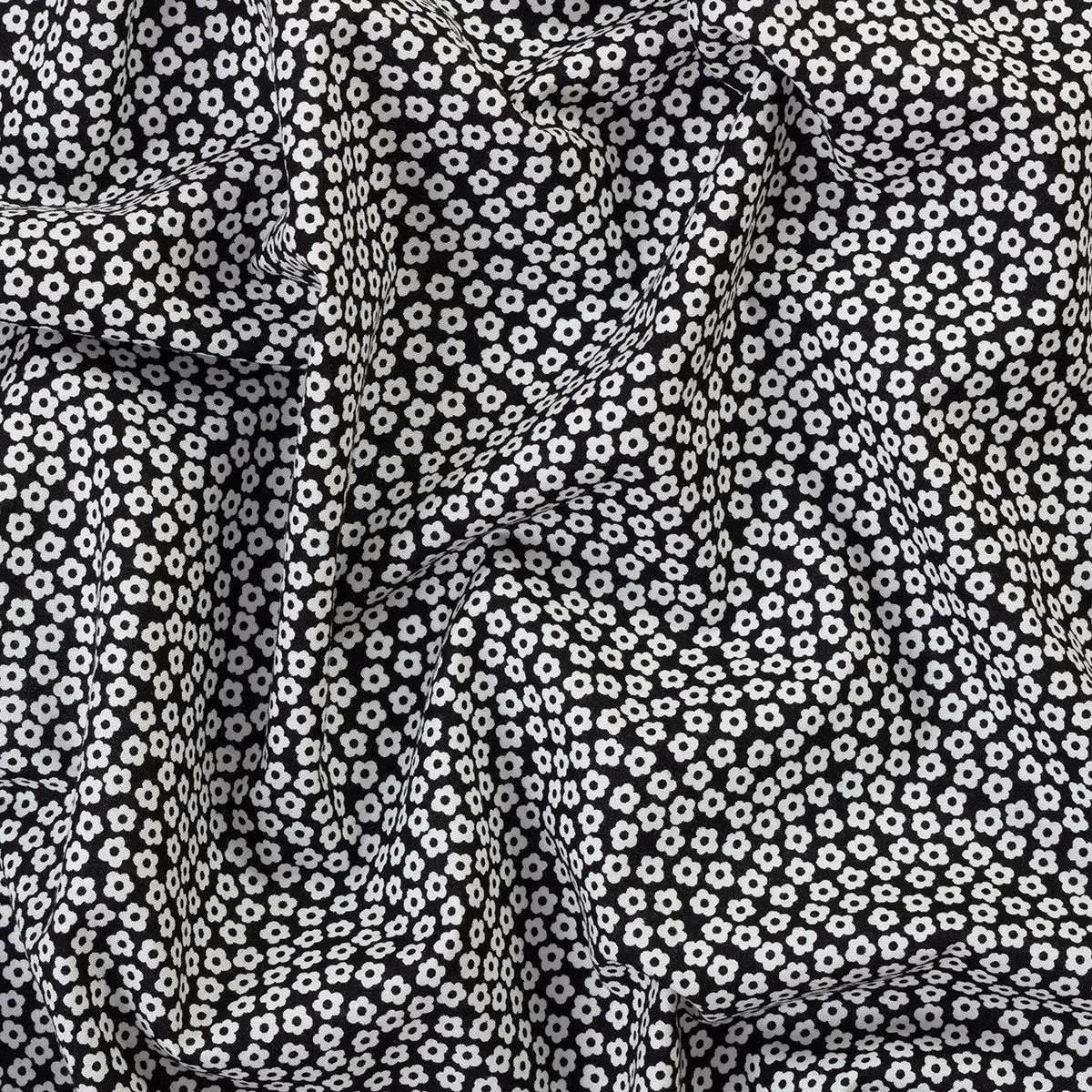 Ткань хлопковая 4517 цв.чёрный (901) 50*55см для кукол | 5