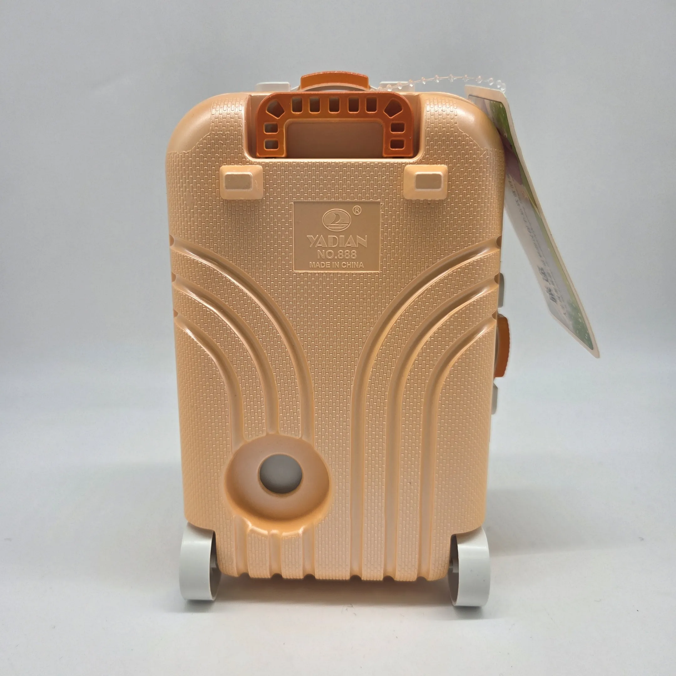 Чемодан-копилка пластик  17*11,5*8,2см цв.оранжевый Ч-051 для кукол | 3