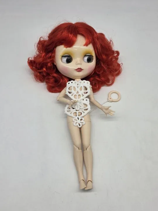 Блайз Blythe 30см цв.нормал, волосы рыжий БЕЗ ОДЕЖДЫ для кукол