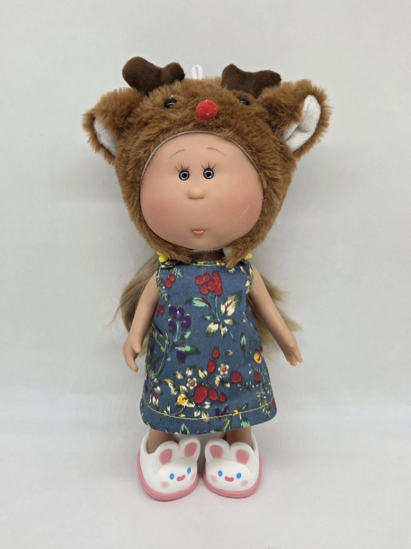 Шапочка плюшевая для кукол Олень обхват 23см 278-08 для кукол | 2