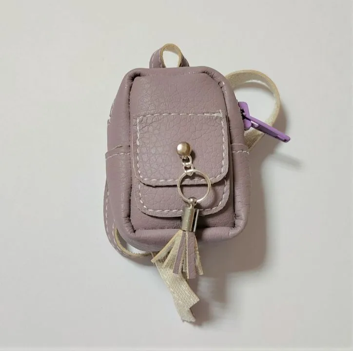 Рюкзак 5*4*1,5см цв.сиреневый Р-36 для кукол