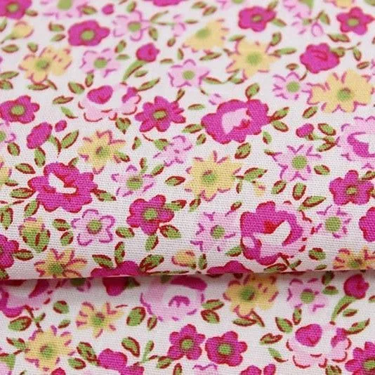Ткань хлопковая Летняя романтика цв.розовый 50*48cм 27420 для кукол | 1