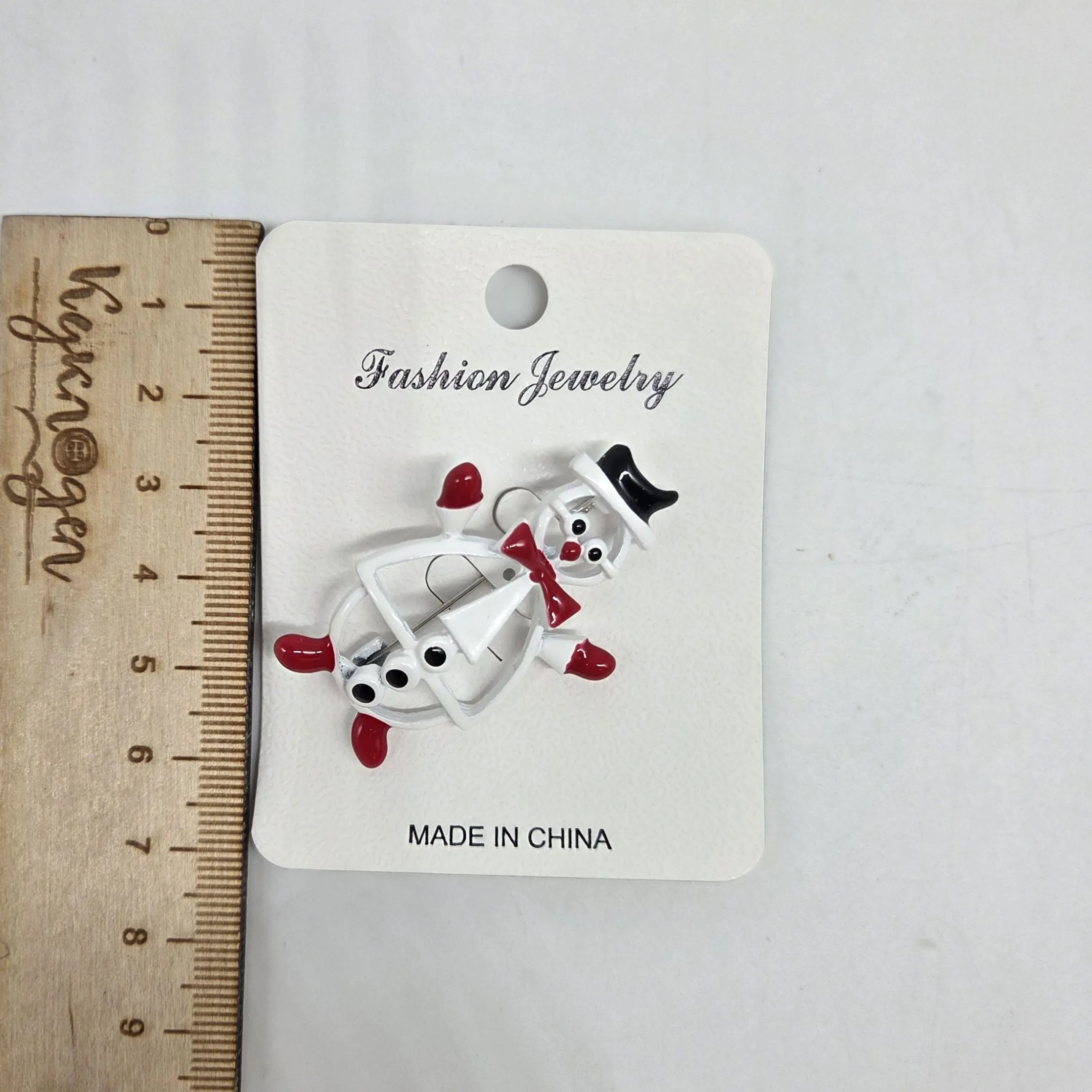 Брошь Снеговик 4,5*3см 27856 для кукол | 3