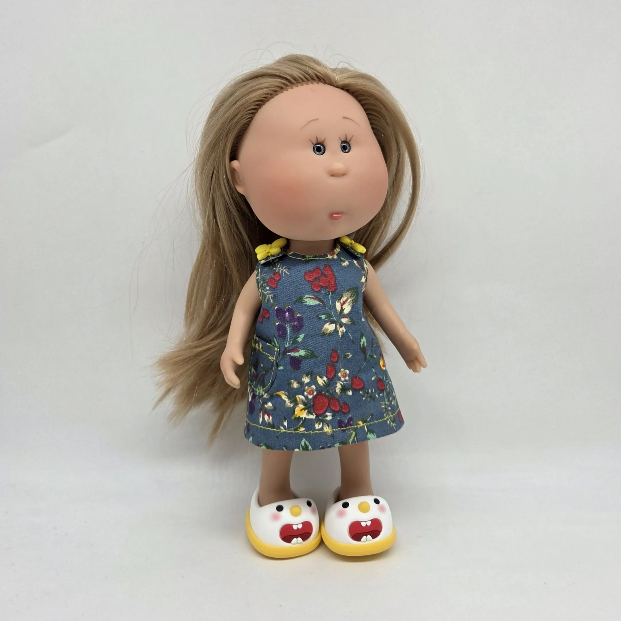 Туфли резиновые Снеговик 4,3см цв.жёлтый (18) К-171 для кукол | 6