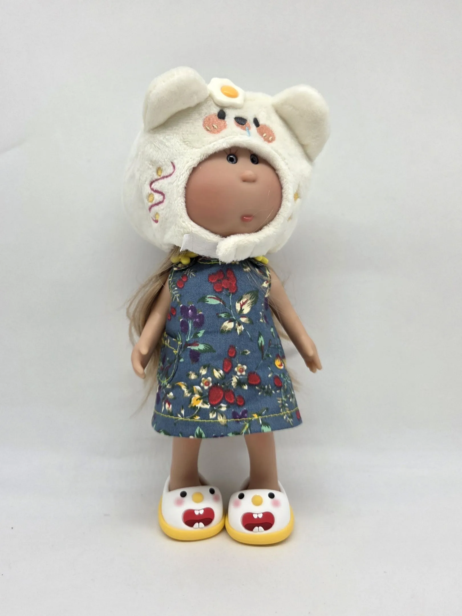 Туфли резиновые Снеговик 4,3см цв.жёлтый (18) К-171 для кукол | 5