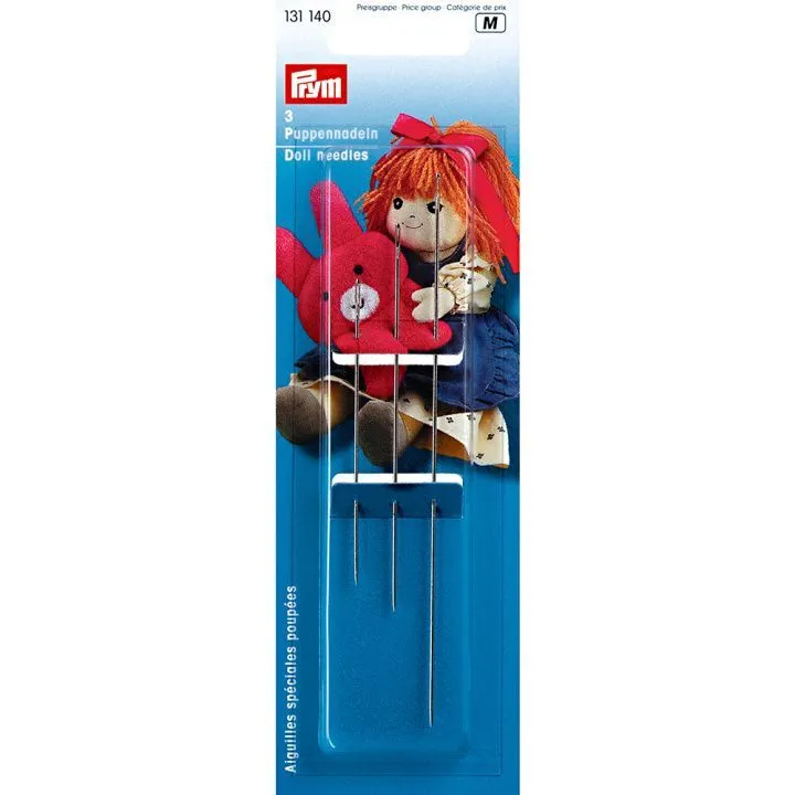 Иглы PRYM для шитья ручные для мягких игрушек ассорти 3шт. 131140 для кукол