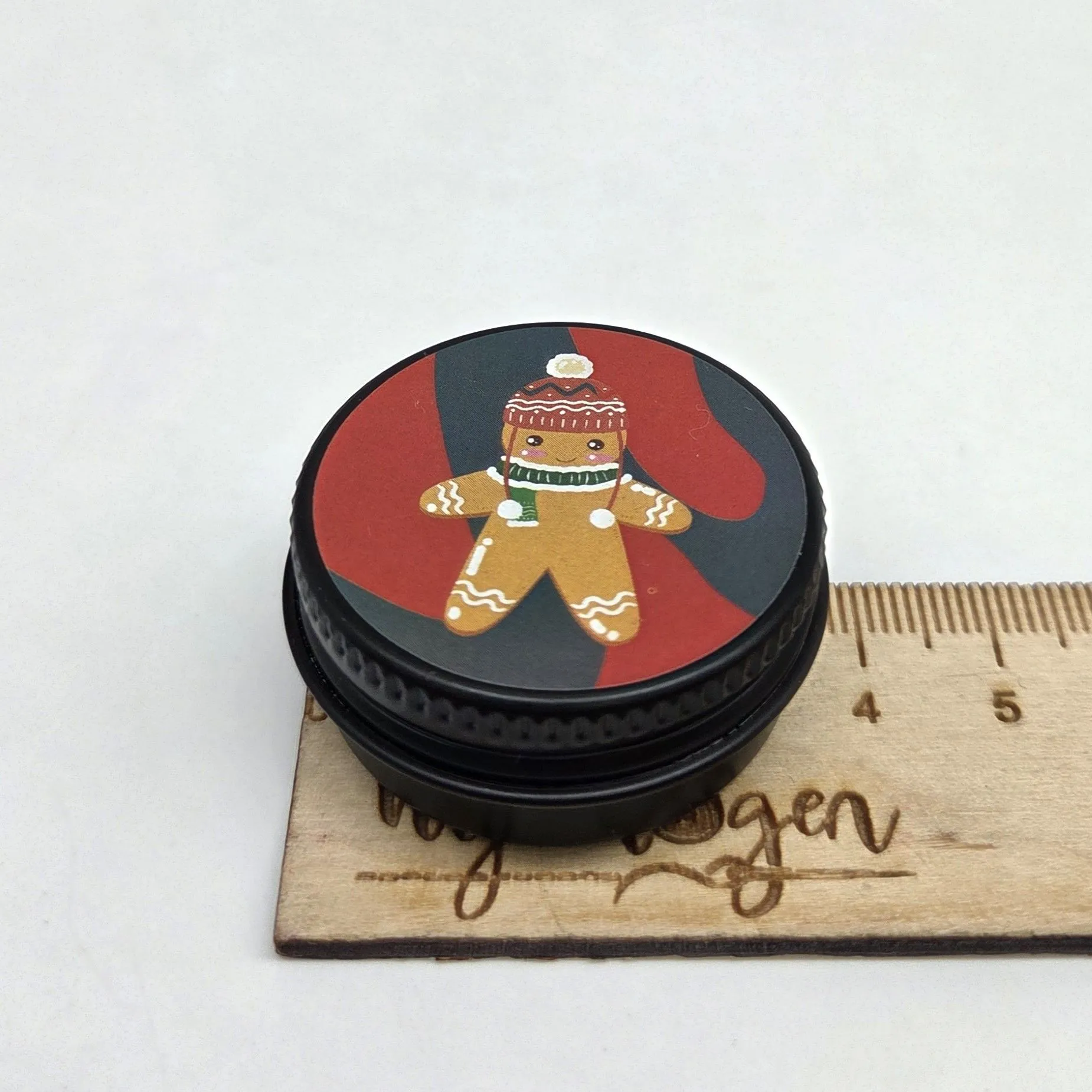 Миниатюрная жестяная подарочная баночка для кукол 3,5*1,7см цв.чёрный 27915 для кукол | 2