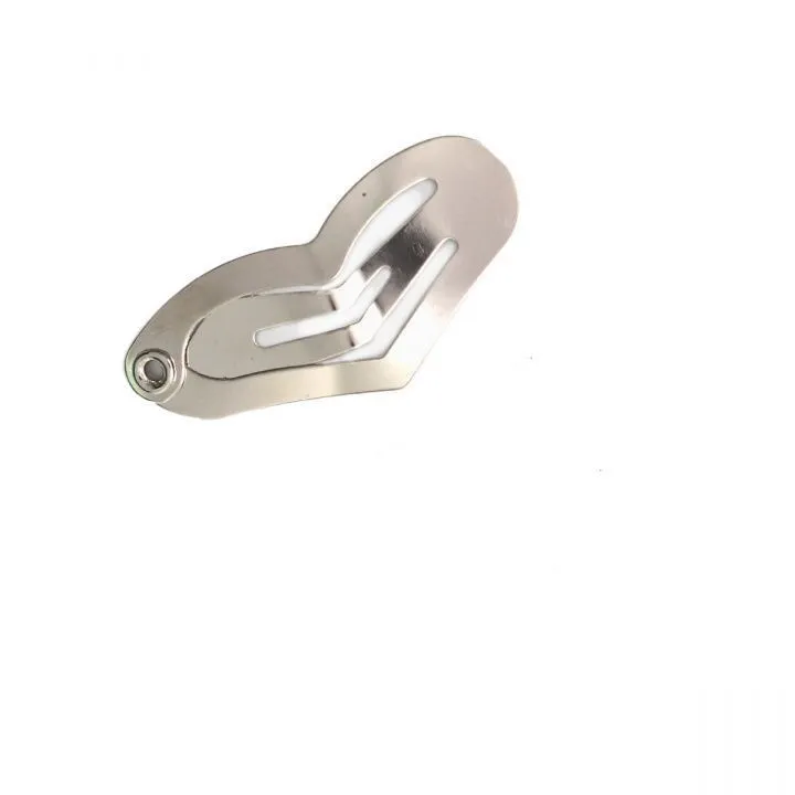 Заколка мини Сердце 11*25мм 2шт. цв.никель 28805 для кукол