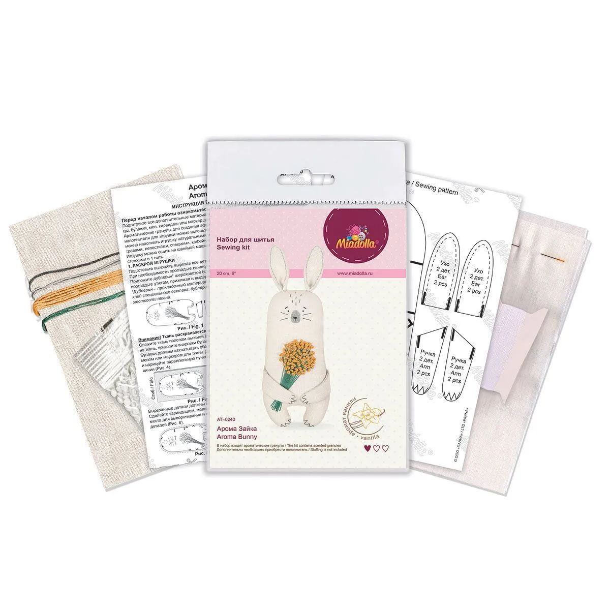 Набор для шитья "Miadolla" AT-0240 Арома Зайка для кукол | 1