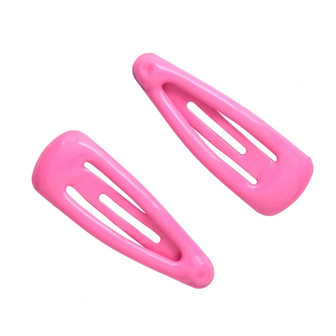 Заколка мини металл 9*25мм 2шт. цв.розовый 28807 для кукол | 1