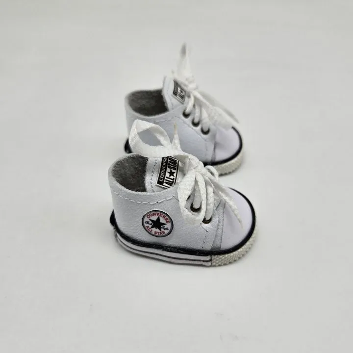 Кеды Конверсы К-114 натур.кожа 5,5см цв.белый (01) для кукол