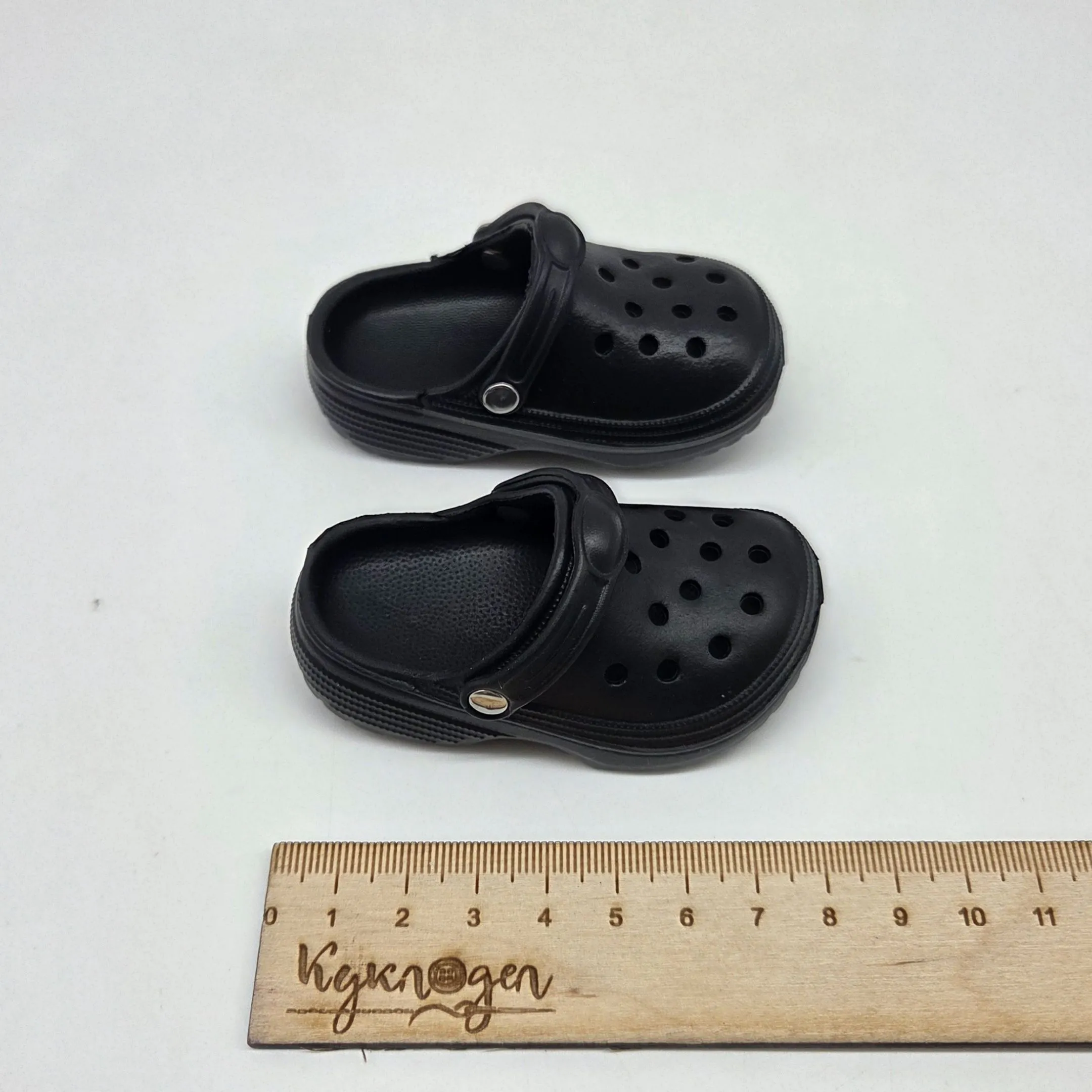 Кроксы 8,3см цв.чёрный (02) К-187 для кукол | 3