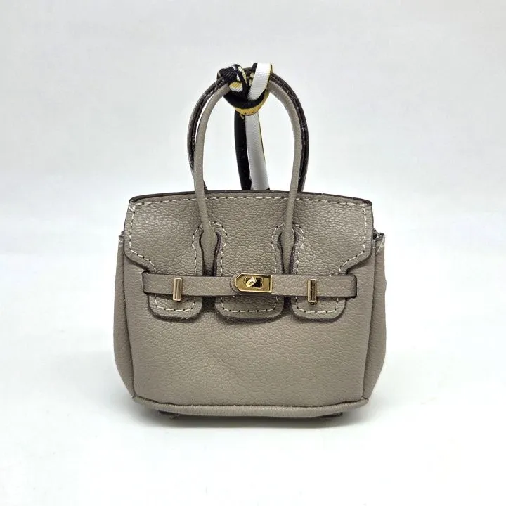 Сумка 7*7,5*3см цв.бежево-серый (10) С-156 для кукол