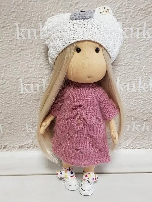 Мишутка Ш-42  белый 25 см для кукол