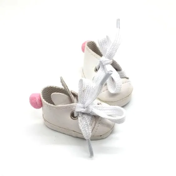 Кеды с ушками К-55 цв.белый 5см для кукол