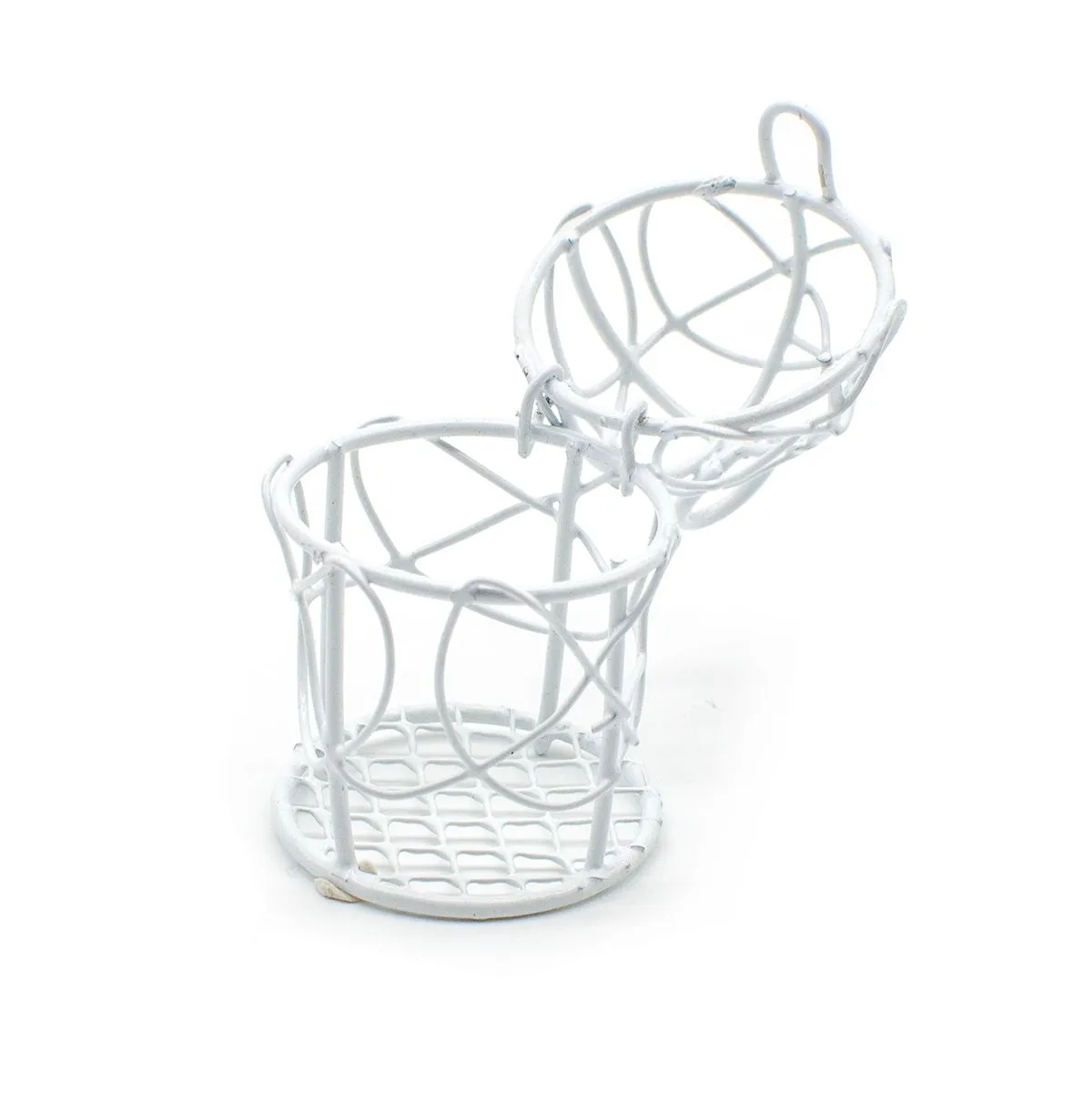 Клетка металлическая цв.белый 5,5*3,5см 621380 для кукол | 1