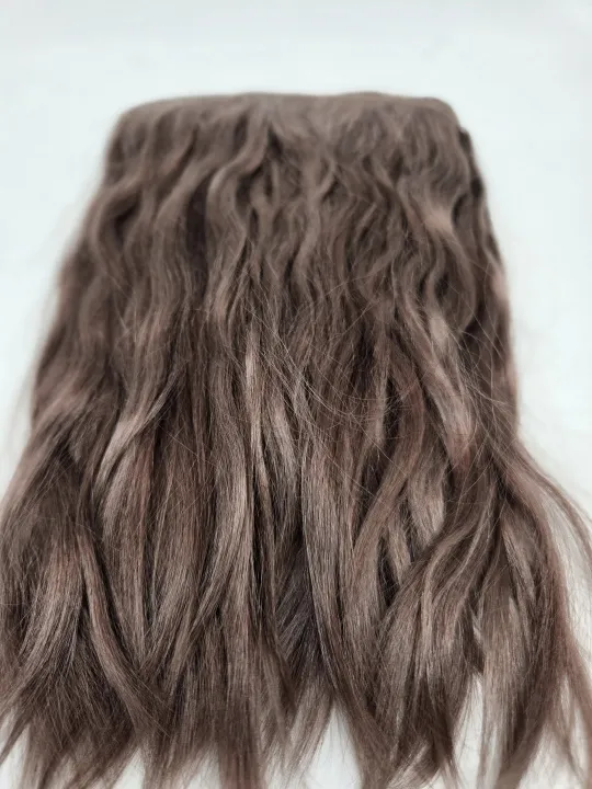 Трессы козочка шелковистые кудрявые цв.коричневый (42) упаковка 1м для кукол