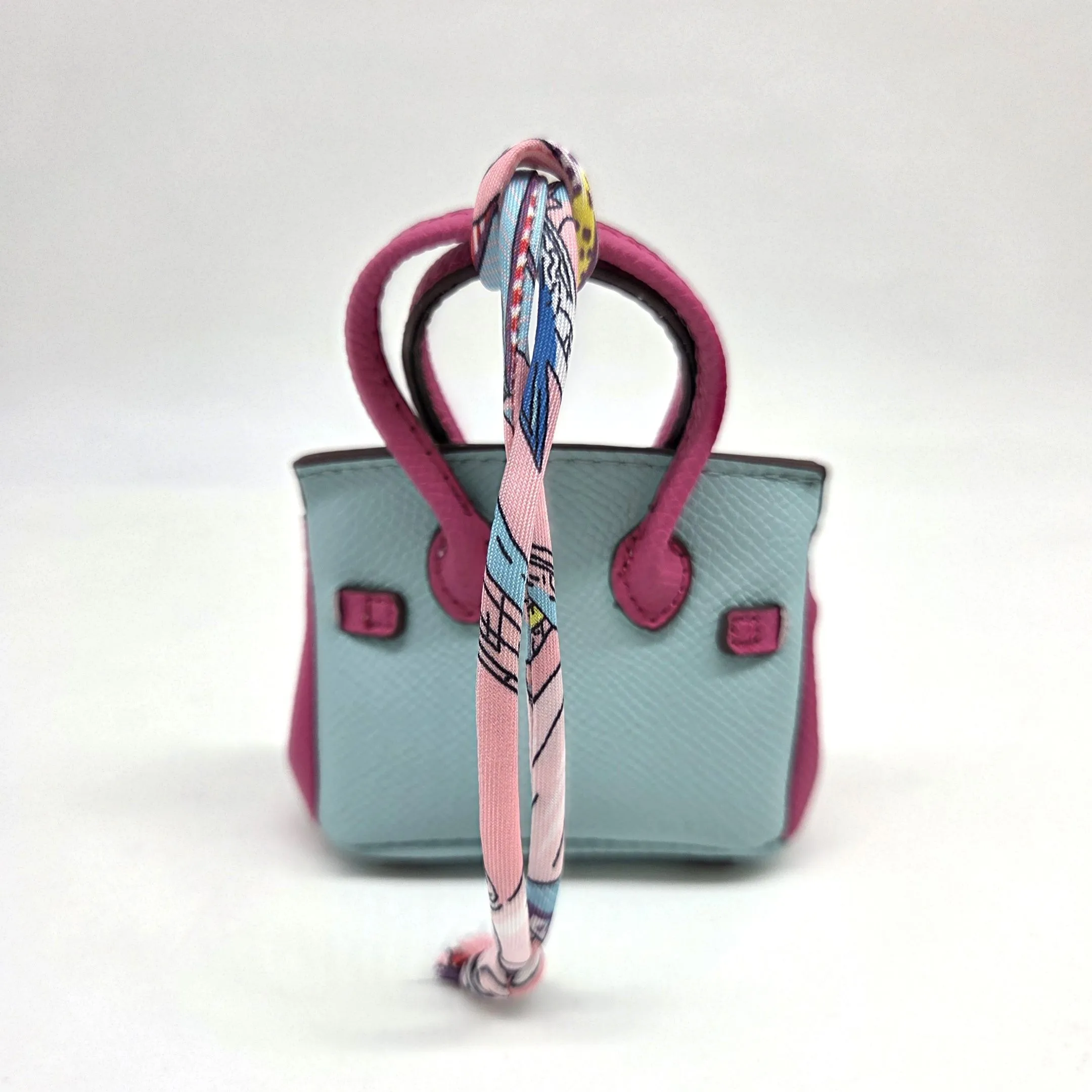 Сумка 7*7,5*3см цв.бирюза/фуксия (19) С-156 для кукол | 4