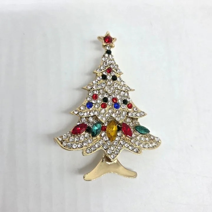 Брошь Ёлка новогодняя 5,5*4см 27850 для кукол