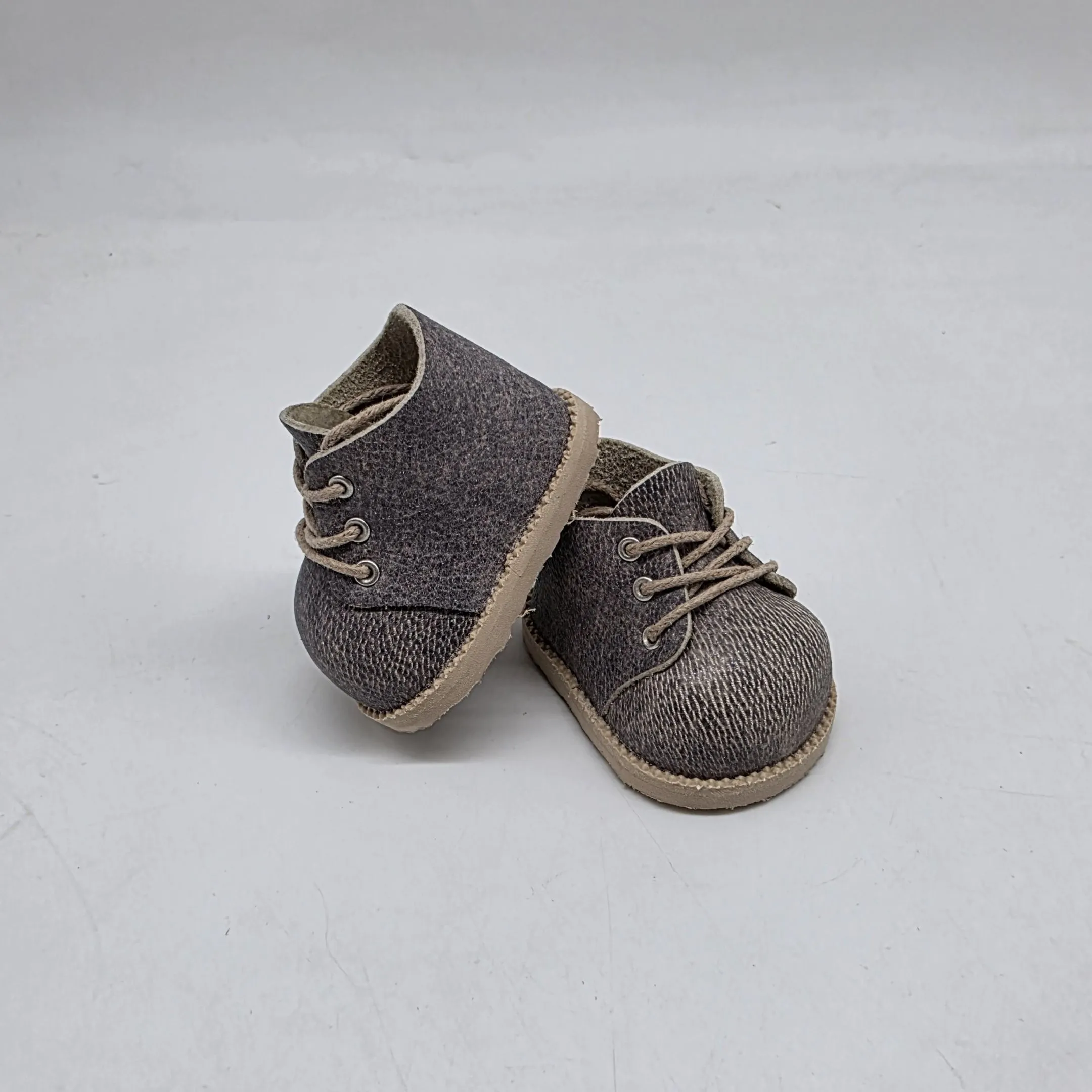 Ботиночки Б-133 натур.кожа цв.св.коричневый (39) 5,5см для кукол | 3