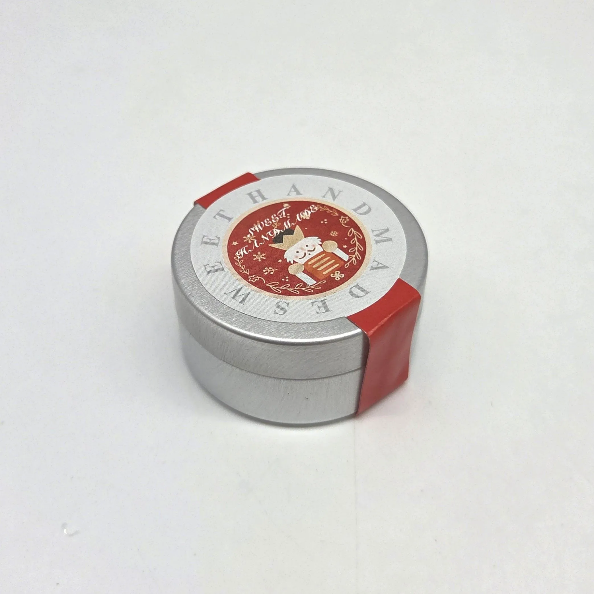 Миниатюрная жестяная подарочная баночка для кукол 3,5*1,7см цв.красный 27914 для кукол | 3