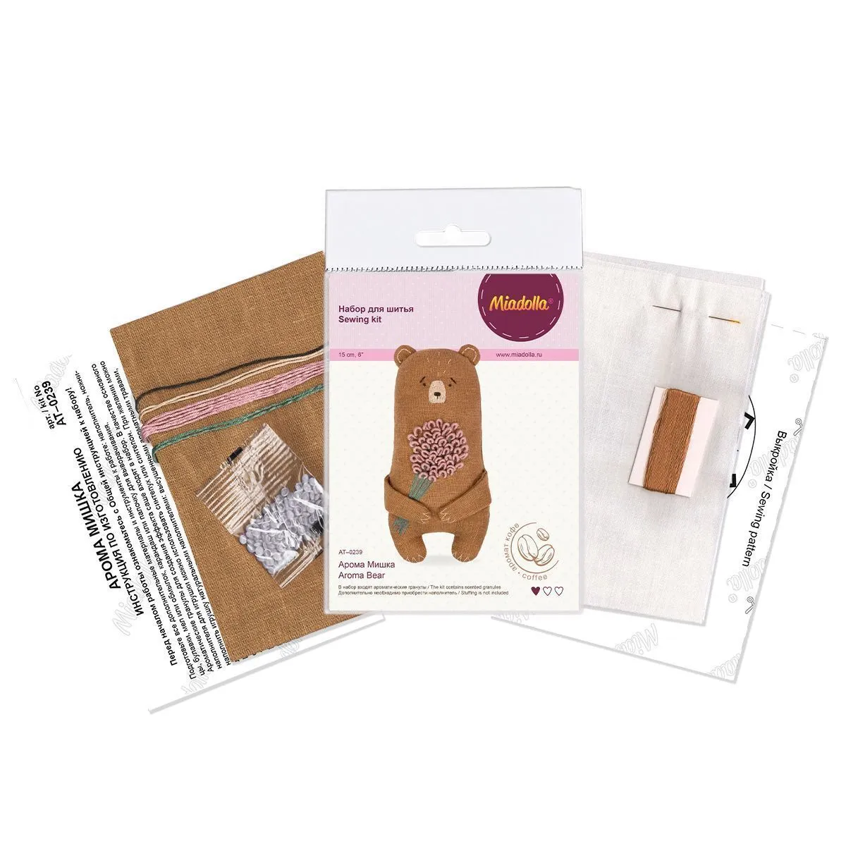 Набор для шитья "Miadolla" AT-0239 Арома Мишка для кукол | 3