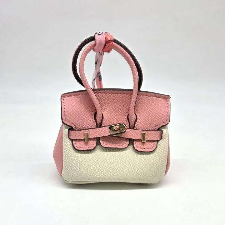 Сумка 7*7,5*3см цв.кремовый/розовый (11) С-156 для кукол