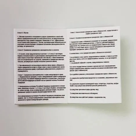 Книга Гражданский кодекс 3,5*5см для кукол | 1