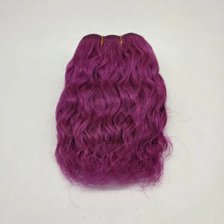 Трессы козочка кудрявые цв.фиолетовый purple упаковка 4,8-5м для кукол