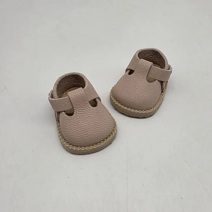 Туфли-сандалии Т-158 для МиниМии натур.кожа цв.пудра (02) 4,7см для кукол