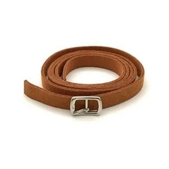 Ремень для кукол 0,9*40см замша цв.светло-коричневый, пряжка серебро 25410 для кукол | 1