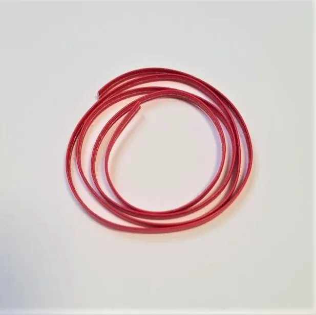 Ремень для кукол цв.красный  3мм Р-001 без пряжки для кукол