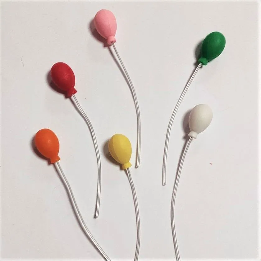 Воздушный шар миниатюра Овал 2,5*1,5см цв.МИКС 1шт. ВШ-005 для кукол | 1