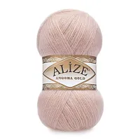 Пряжа Alize Angora Gold 80% акрил 20% шерсть 100г 550м цв.271 жемчужно-розовый для кукол | 1