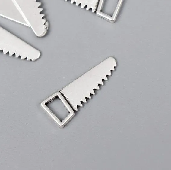 Подвеска Пила 2,3*0,9см цв.серебро 7006390 для кукол | 1