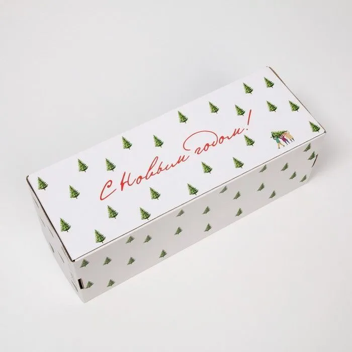 Коробка без окна с Новым Годом 3 штуки (33*12*12см) 7815807 для кукол