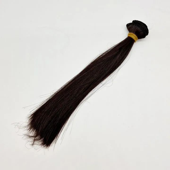 Трессы Т-152 прямые цв.тёмный шатен (04А) 20cм для кукол