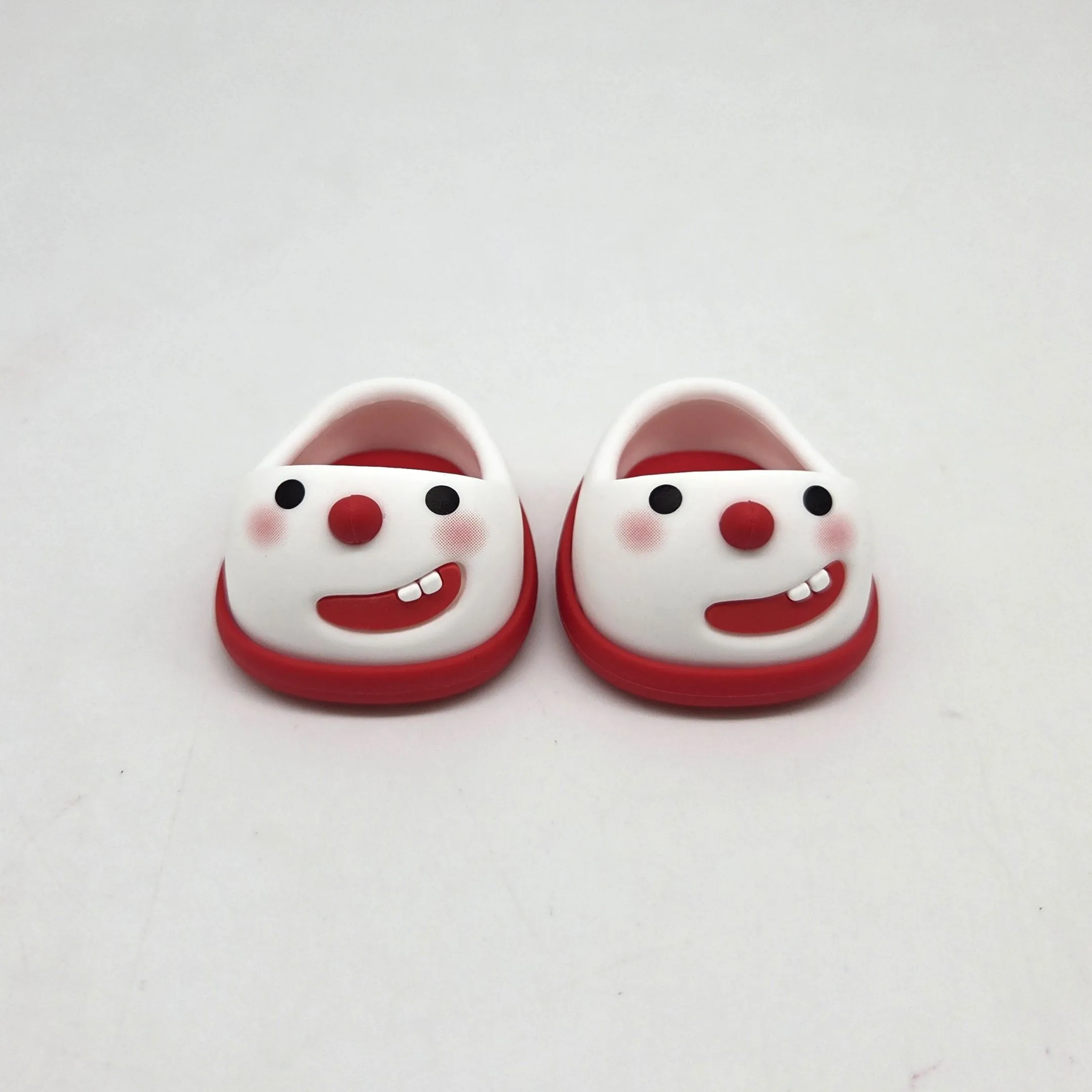 Туфли резиновые Снеговик 4,3см цв.красный (16) К-171 для кукол | 1