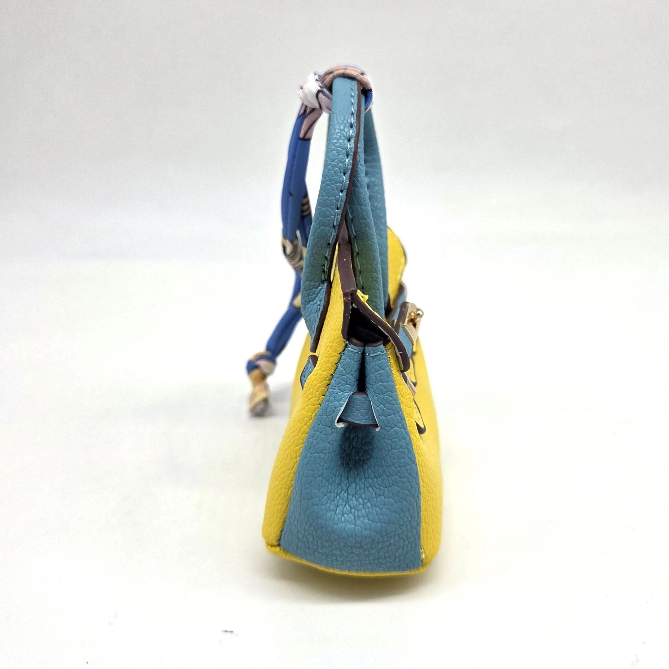 Сумка 7*7,5*3см цв.жёлтый/голубой (20) С-156 для кукол | 3