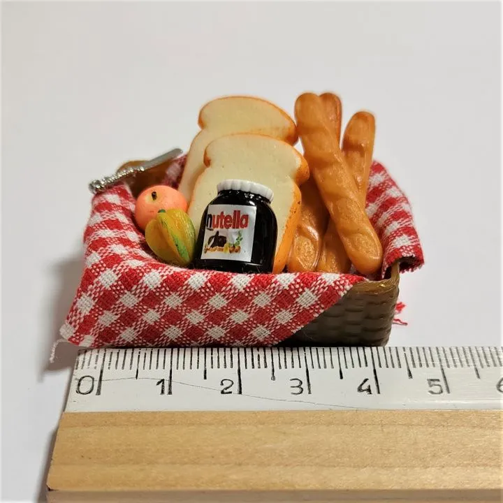 Набор для завтрака/Нутелла, тосты (неподвижный) НЗ-02 для кукол | 2