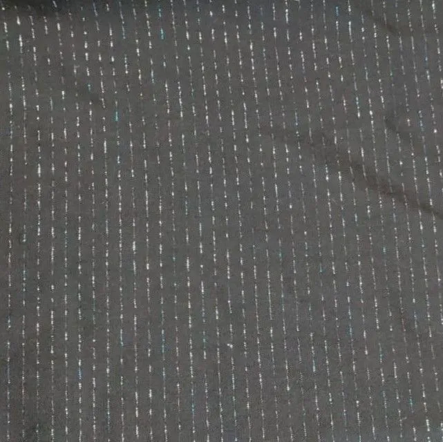 Тонкая костюмная в полоску люрекс Кс-130 (45*50 см) для кукол